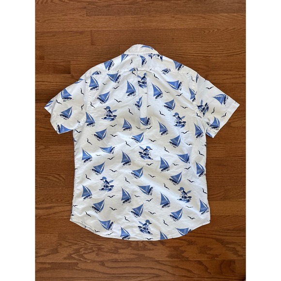 Polo Ralph Lauren Classic Fit Polo Bear Oxford Saiboat Men's Shirt- Size M - Picture 2 of 7